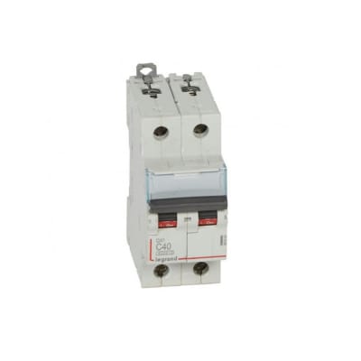 INTERRUPTOR TERMOMAGNETICO 2X40A 10KA 230/400V TIPO C DIN 407804 LEGRAND
