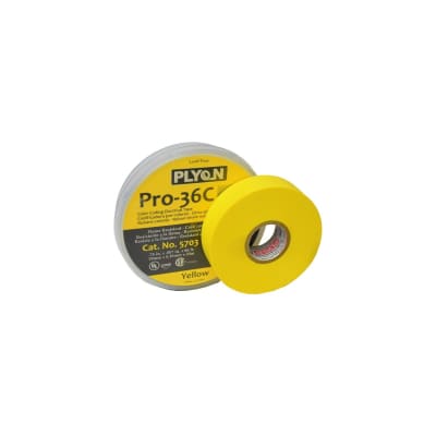 CINTA AISLANTE VINILICA PRO-36 3/4X20MTS AMARILLO 5703 PLYON
