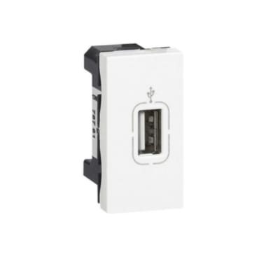TOMA DE DATOS USB 1 MODULO BLANCO MOSAIC 78761 LEGRAND