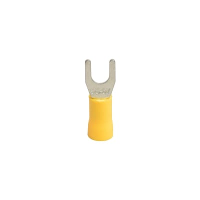 TERMINAL HORQUILLA AISLADA 10-12AWG 5/16¨ AMARILLO X100UND SM0001 KCL