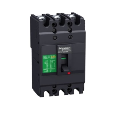 INTERRUPTOR TERMOMAGNETICO FIJO 3X60A 25/18/10KA 240/380/440V EZC100 EZC100N3060 SCHNEIDER ELECTRIC