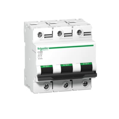 INTERRUPTOR TERMOMAG 3X80A 20/10/6KA 240/400/440V TIPO C IC120N DIN A9N18365 SCHNEIDER ELECTRIC