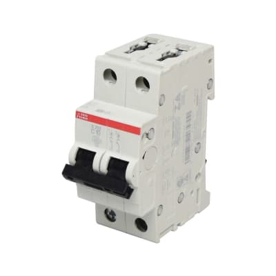 INTERRUPTOR TERMOMAGNETICO 2X10A 20/10KA 230/400V TIPO C DIN 2CDS252001R0104 ABB