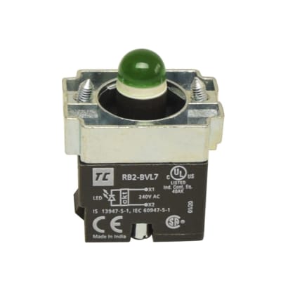 CUERPO DE LUZ PILOTO 22MM 240VAC C/LEDS VERDE RB2-BVL73 TC