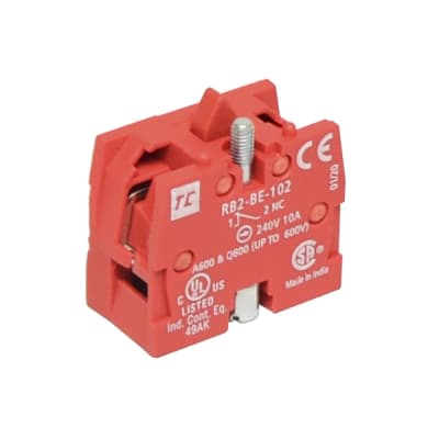 BLOCK DE CONTACTO 1NC PARA PULSADOR O SELECTOR RB2-BE102 TC