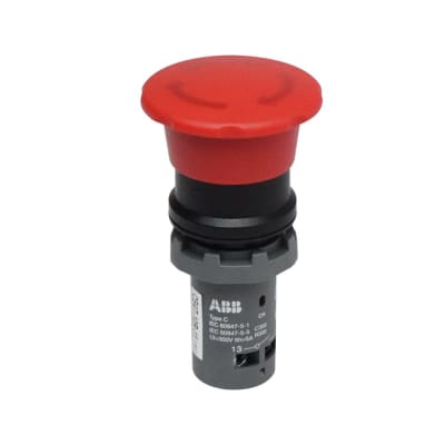 PULSADOR DE EMERGENCIA DESENCLAVAMIENTO POR GIRO 22MM-40MM 1NC+1NA 1SFA619550R1071 ABB