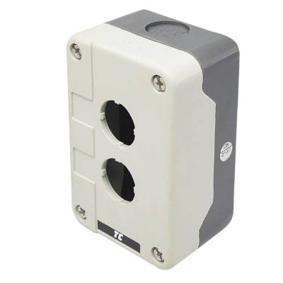 CAJA VACIA D/TERMOPLASTICO PARA PULSADOR DE 2 ORIFICIOS 22MM IP65 RC-2P TC