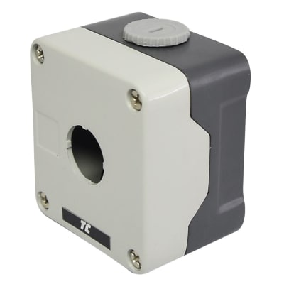 CAJA VACIA METALICA PARA PULSADOR DE 1 ORIFICIO 22MM RC-1M RAAS-CONTROLS