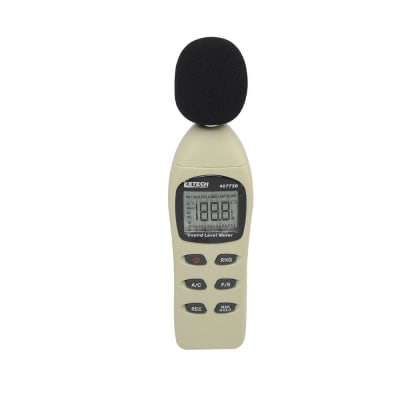 DECIBELIMETRO 40-130DB. PONDERACION A-C. 0.1DB RESOLUCION AC. ANALOG OUT 407730 EXTECH