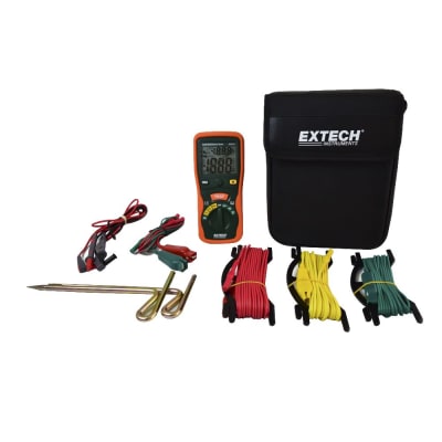TELUROMETRO DIGITAL 20-2KOHM 1000VDC 2000VAC EARTH 382252 EXTECH