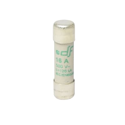 FUSIBLE CARTUCHO 10X38MM INDICADOR AM 16A 500VAC 120KA 440016 DF