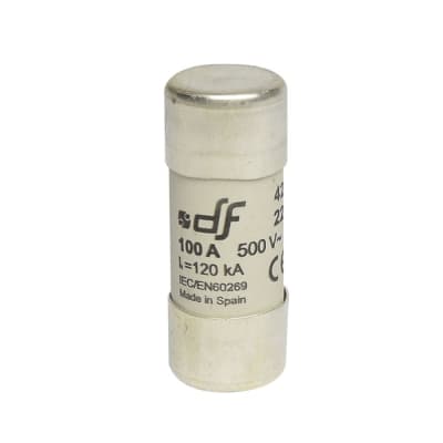 FUSIBLE CARTUCHO 22X58MM INDICADOR GL 100A 500VAC 120KA 422000 DF