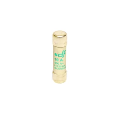 FUSIBLE CARTUCHO 10X38MM INDICADOR AM 10A 500VAC 120KA 440010 DF