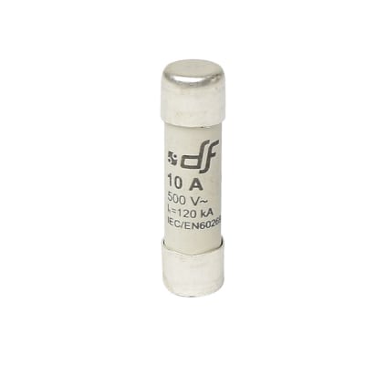 FUSIBLE CARTUCHO 10X38MM INDICADOR GL 10A 500VAC 120KA 420010 DF