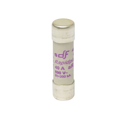 FUSIBLE CARTUCHO 14X51MM ULTRA RAPIDO 40A 600VAC 100KA AR 491265 DF