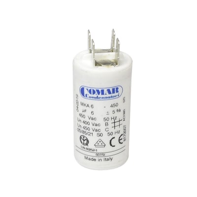 CAPACITOR 6MFD 450V 50/60HZ 8172007 COMAR