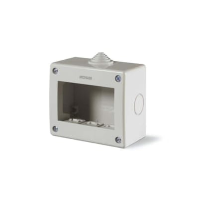 CAJA PARA ADOSAR 3 MODULOS SIN TAPA NI ADAPTADOR UNIBOX IP40 136.4123 SCAME