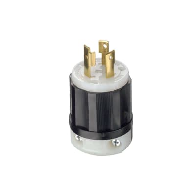 ENCHUFE PLANO 2X15A+T 125/250V NEMA 5-15P NYLON NEGRO 5266-C LEVITON