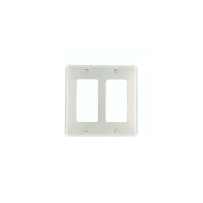 PLACA DECORA (2 GANG) DE ALUMINIO 83409 LEVITON
