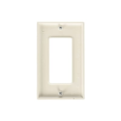 PLACA DECORA (1 GANG) DE NYLON BLANCO 80401-NW LEVITON