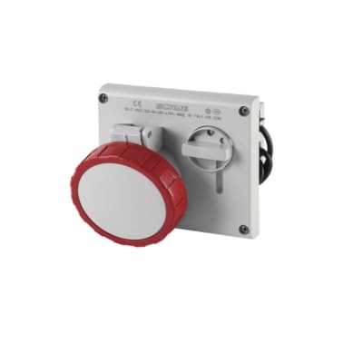 TOMACORRIENTE P/EMPOTRAR C/ENCLAVAMIENTO 3X32A+T 440V IP67 3H OMNIA 405.32864 SCAME