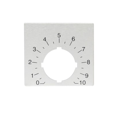 PLACA ESCALA 0-10 POSICIONES PARA POTENCIOMETRO SK615562-88 ABB