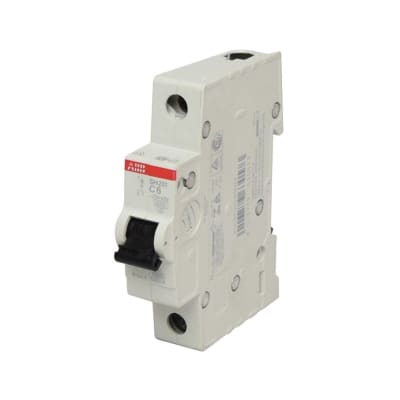 INTERRUPTOR TERMOMAGNETICO 1X6A 6KA 230/400V TIPO C DIN 2CDS211001R0064 ABB