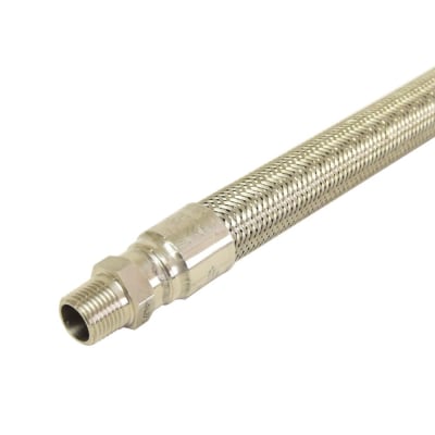 TUBERIA FLEXIBLE C/MALLA INOXIDABLE 1/2