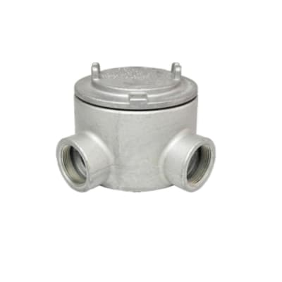 CAJA DE DERIVACION REDONDO CON TAPA ROSCA L 1/2 CLASE 1 ZONA 1 56502/001 TRAMONTINA