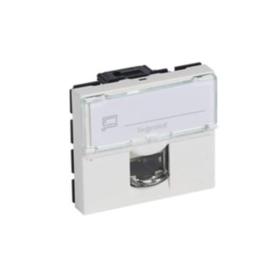 TOMA RJ45 UTP CATEGORIA 6 DE 2 MODULOS BLANCO MOSAIC 76564 LEGRAND