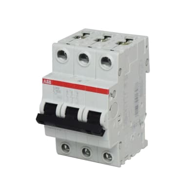 INTERRUPTOR TERMOMAGNETICO 3X100A 10/6KA 230/400V TIPO C DIN 2CDS253001R0824 ABB