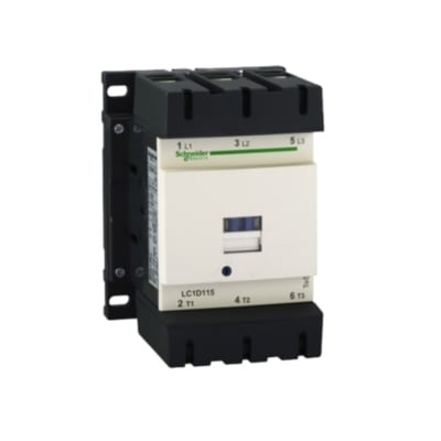 CONTACTOR 115A(AC3) 200A(AC1) 1000V 3P 1NA+1NC 110VAC LC1D115F7 SCHNEIDER ELECTRIC