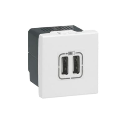 CARGADOR DOBLE USB 2 MODULOS COLOR BRONCE MOSAIC 77594 LEGRAND