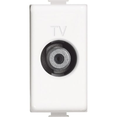 TOMA COAXIAL TV TIPO F 1 MODULO BLANCO MATIX AM5202F BTICINO