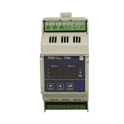 RELE DE MINIMA Y MAXIMA TENSION: FALTA Y ASIMETRIA DE FASE 1F/3F 100-600V RISH RELAY V/HZ RISHABH