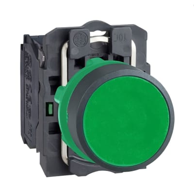 PULSADOR NO LUMINOSO RASANTE VERDE 22MM 1NA IP66 XB5AA31 SCHNEIDER ELECTRIC