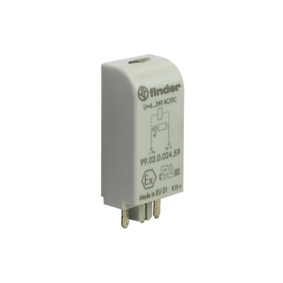 MODULO LED 6-24VAC/DC PARA SERIES: 90.92.94.95.96.97.56 9902002459 FINDER