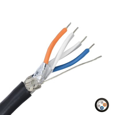 CABLE CAN BUS/MODBUS RS-485 120OHM 2X2X22AWG LSZH UL X MT LINEAL SDS0207HENDX-T-CB RAMCRO