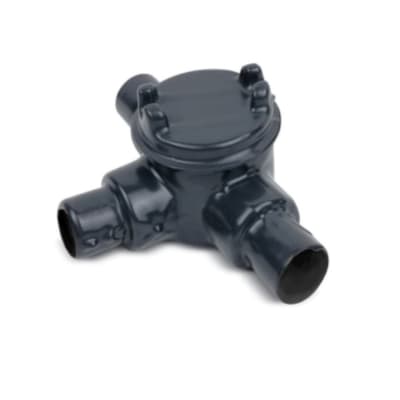 CAJA DE DERIVACION REDONDO CON TAPA ROSCA T 1/2 CON PVC CLASE 1 DIVISION 1 UL GUAT14-G OCAL BLUE