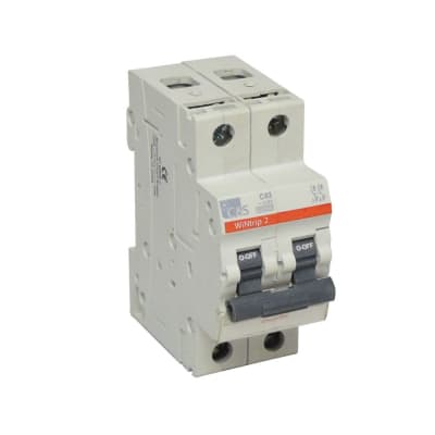INTERRUPTOR TERMOMAGNETICO 2X63A 6KA 240/415V TIPO C DIN CSMBS2C63X CONTROL SWITCHGEAR
