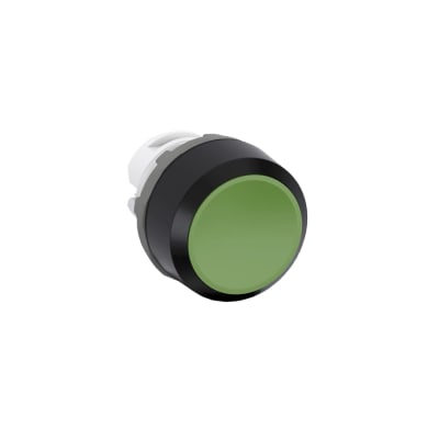 CABEZA PARA PULSADOR NO LUMINOSO RASANTE VERDE 22MM PLASTICO NEGRO 1SFA611100R1002 ABB