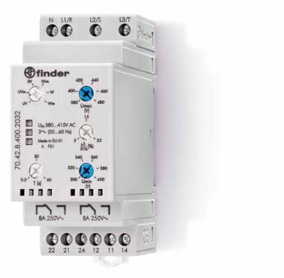 MONITOR TRIFASICO DE TENSION 704184002030 FINDER