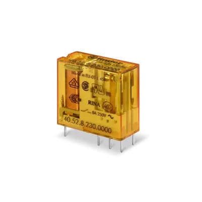 RELEENCHUFABLE 8 PINES 8A 230VAC 2NA 2NC PARA CIRCUITO IMPRESO 405282300000 FINDER