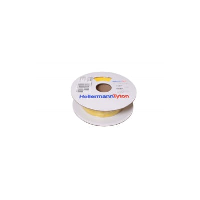 MARCADOR TERMOCONTRAIBLE PARA CABLE TULT 24/8'' AMARILLO TLFX24/8 HELLERMANNTYTON