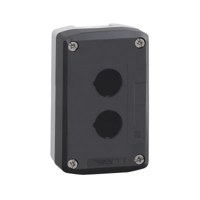 CAJA VACIA D/TERMOPLASTICO PARA PULSADOR DE 2 ORIFICIOS 22MM IP65 XALD02 SCHNEIDER ELECTRIC