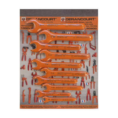 KIT DE LLAVES FIJAS DE BOCA 10 PIEZAS DJ10D14 DERANCOURT