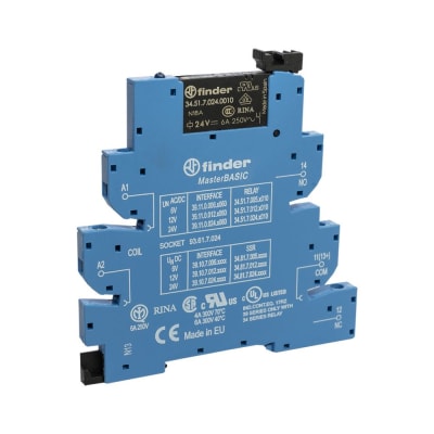 INTERFACE MASTER BASIC CON RELE 24VAC/DC 6A 391100240060 FINDER