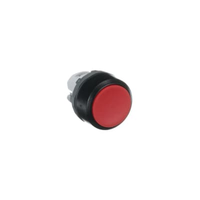 CABEZA PARA PULSADOR NO LUMINOSO RASANTE ROJO 22MM PLASTICO NEGRO 1SFA611100R1001 ABB