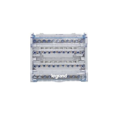 REPARTIDOR DE BARRAS ESCALONADAS TETRAPOLAR 100A 6 MODULOS 400406 LEGRAND