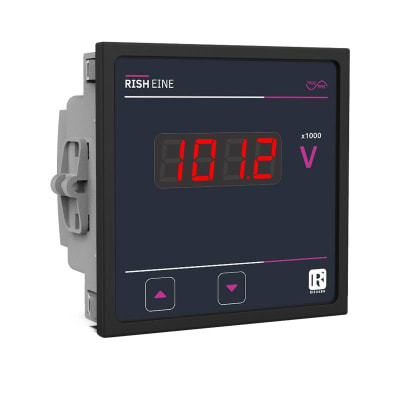 AMPERIMETRO DIGITAL TRIFASICO P/PANEL 96X96MM 1/5A 300VAC/DC RISH EINE 3A RISHABH